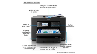 Epson WorkForce WF-7840DTWF all-in-one A3+ inkjetprinter met wifi (4 in 1) C11CH67402 831770 - 